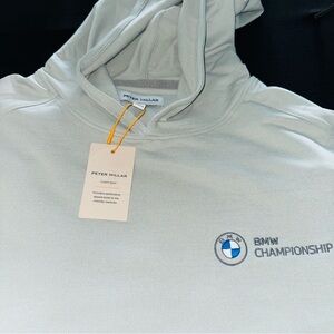 Peter Millar Pine Performance Hoodie from the BMW championship⛳ Gale Gray XL